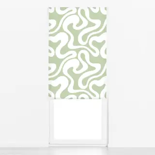 Raffrollo Swirl green