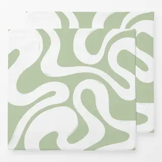 Servietten Swirl green