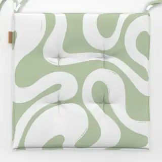 Sitzkissen Swirl green