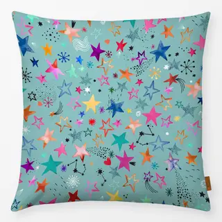 Kissen Sterne Weihnachten Winter Blau