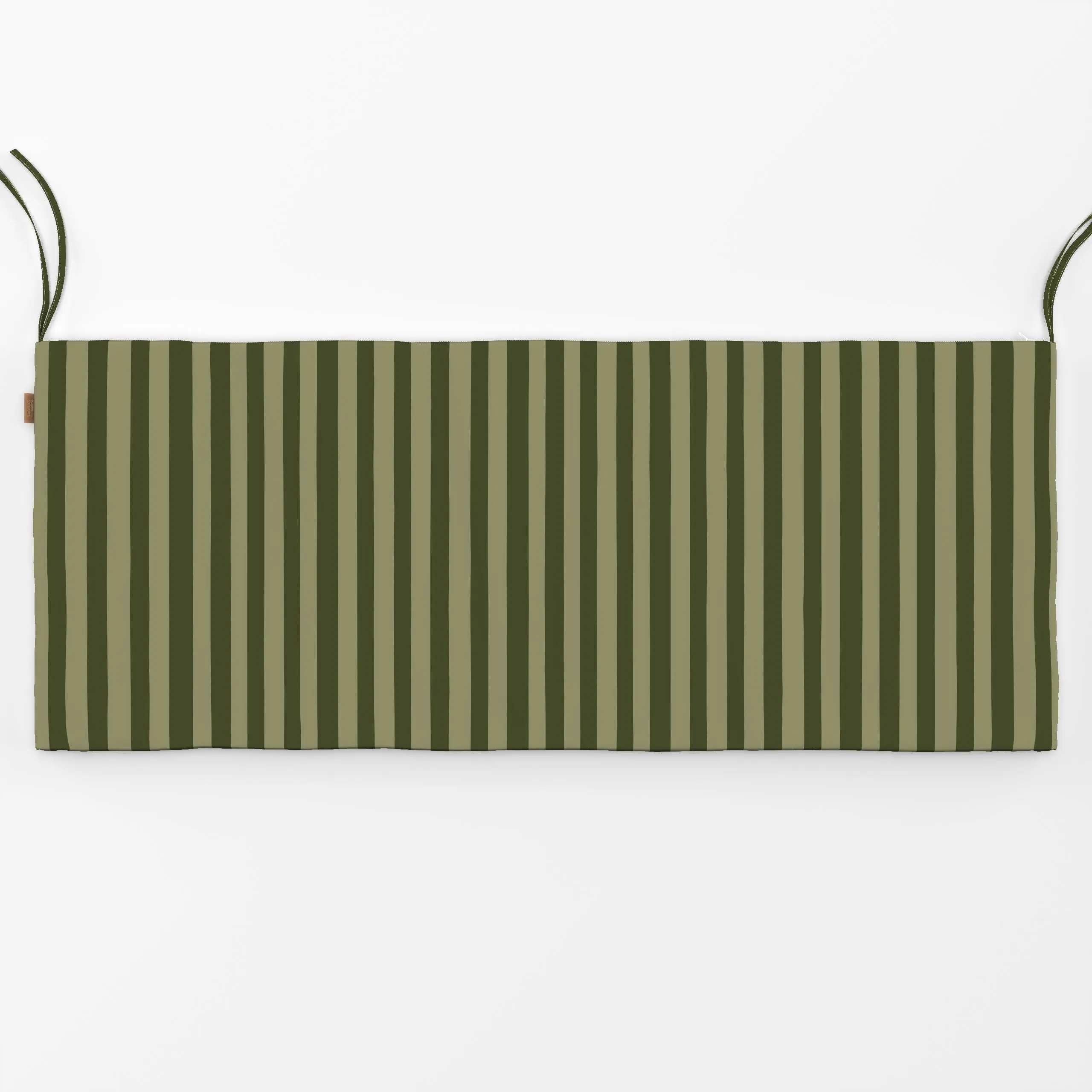 Bankauflage Classy Stripes olive - Herbst, Sommer, Symbole & Muster - von „Karen Menzenbach"; Streifen, Sommer, Herbst, gest...