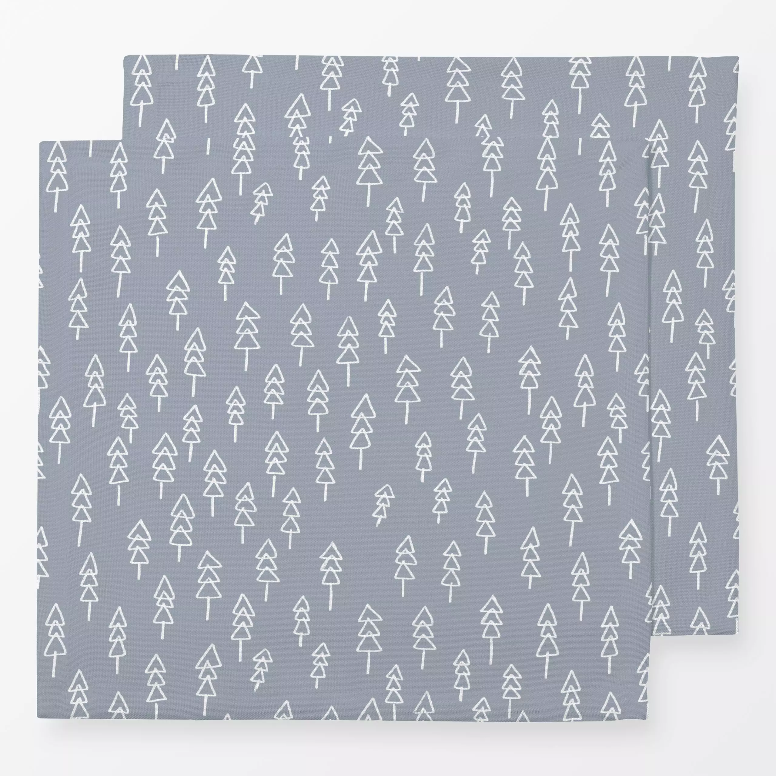 Servietten Nordic Christmas Little Trees - Weihnachten, Winter, Pflanzen & Botanik - von „Studio ROSAGRAU"; minimal, Illustr...