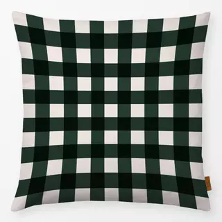 Kissen Gingham Tannengrün