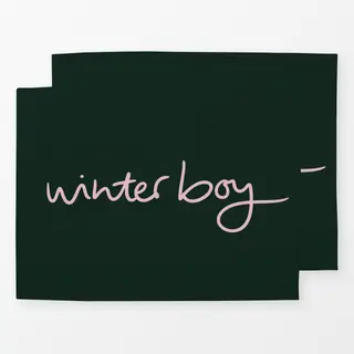 Tischset Winterboy dark green