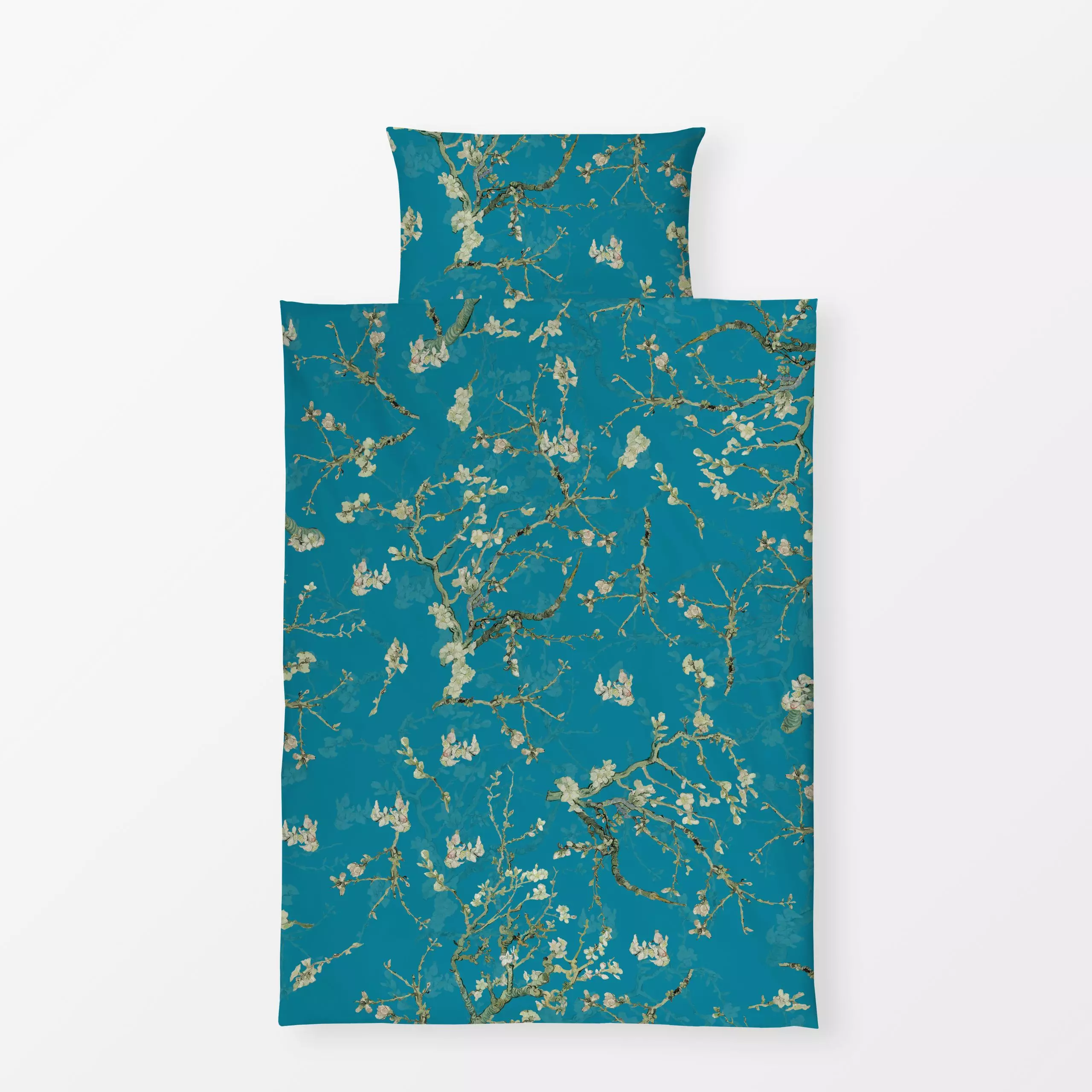 Bettwäsche Vincent Van Gogh Mandelblüten - Blumen & Florales, Pflanzen & Botanik - von „Uta Naumann"; boho, Zweig, Natur, Bl...