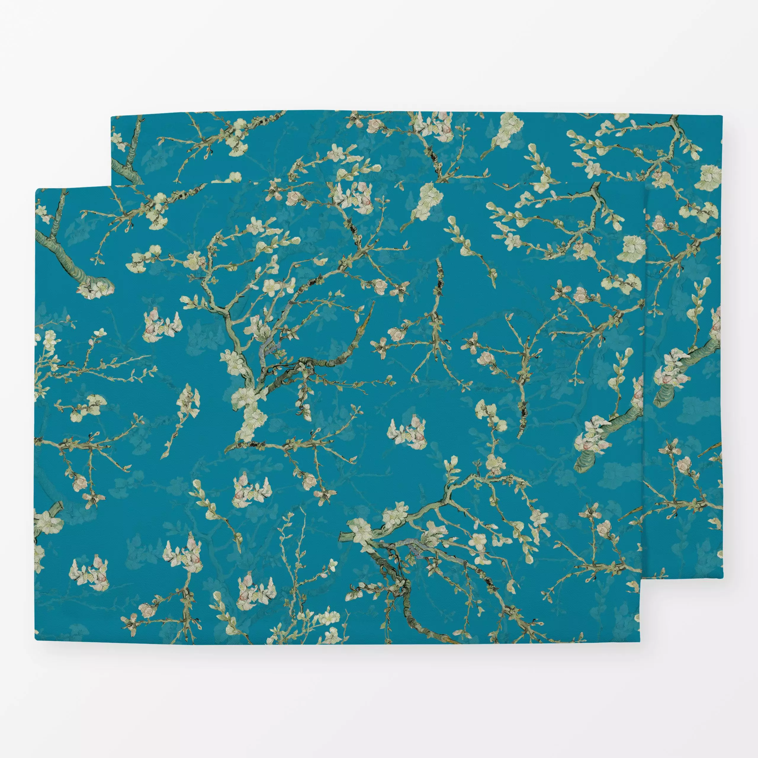 Tischset Vincent Van Gogh Mandelblüten - Blumen & Florales, Pflanzen & Botanik - von „Uta Naumann"; boho, Zweig, Natur, Blum...