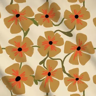 Meterware 70's Retro Floral