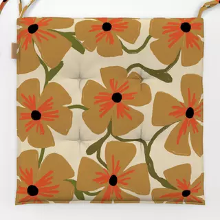 Sitzkissen 70's Retro Floral