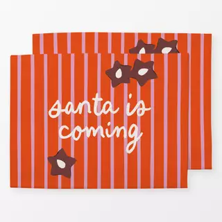 Tischset santa is coming