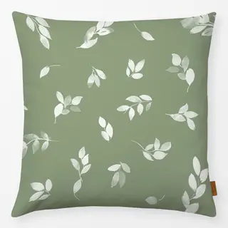 Kissen Botanisch Blätter Salvei Grun