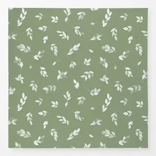 Tischdecke Botanisch Blätter Salvei Grun