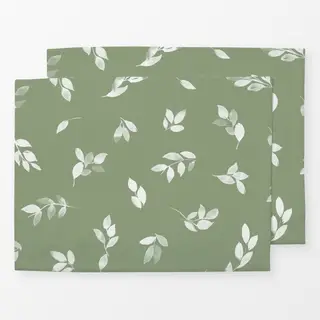 Tischset Botanisch Blätter Salvei Grun