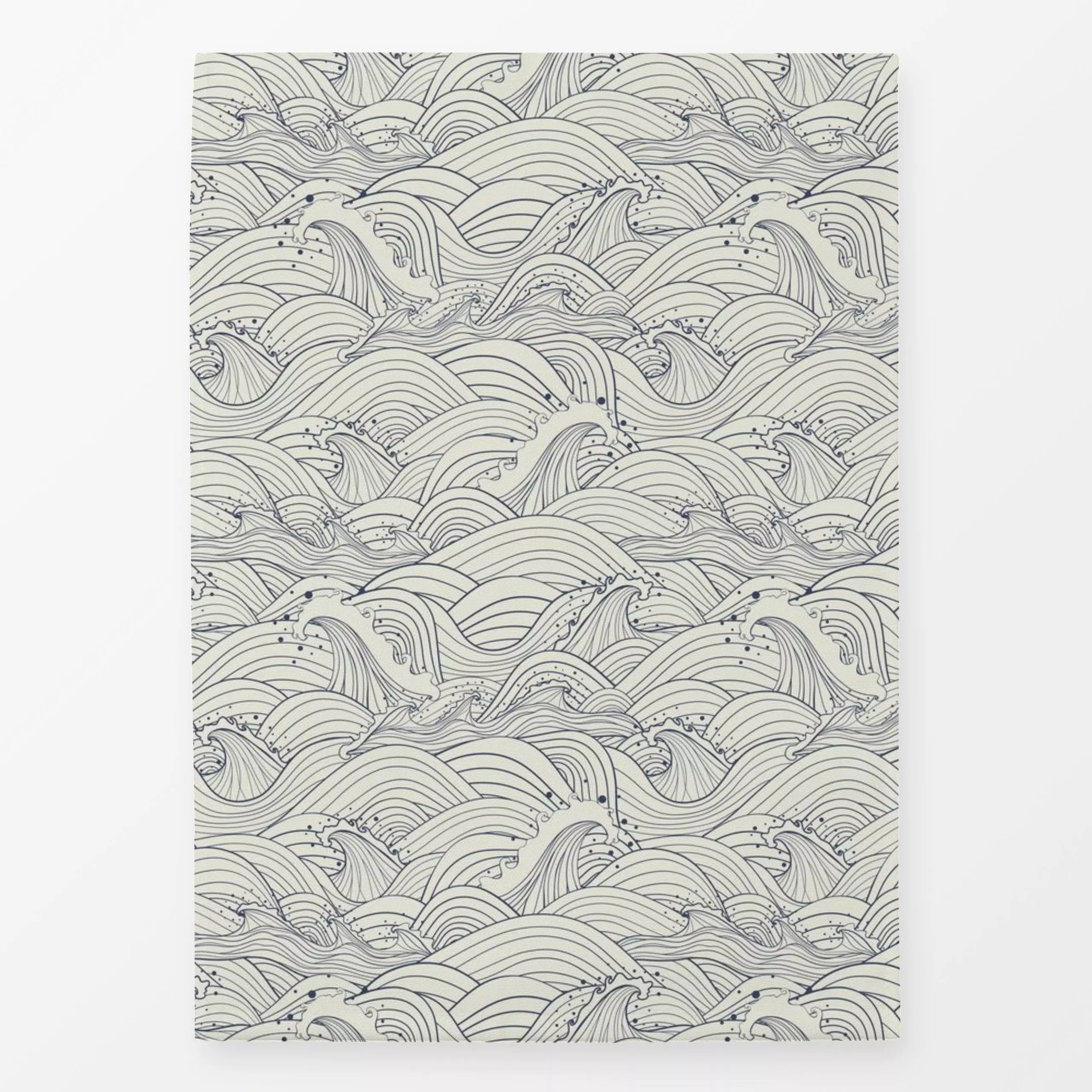 Geschirrtücher Auf hoher See beige - Natur & Landschaft, Sommer, Symbole & Muster - von „DEINKI Studio"; Sommerblumen, Ozean...