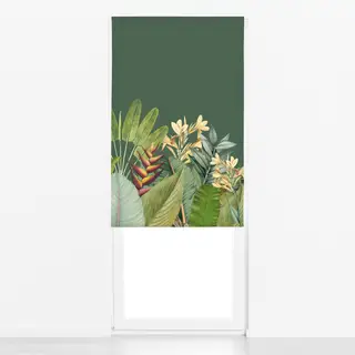 Raffrollo Tropischer Dschungel grün