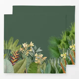 Servietten Tropischer Dschungel grün