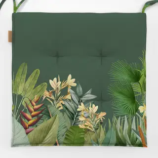 Sitzkissen Tropischer Dschungel grün