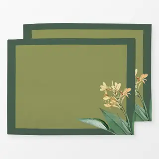 Tischset Tropischer Dschungel grün