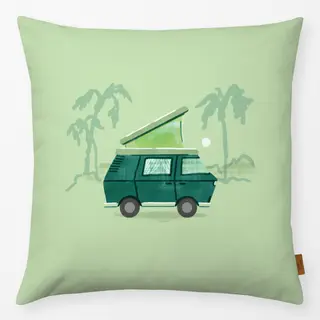 Kissen Campingbus Grün