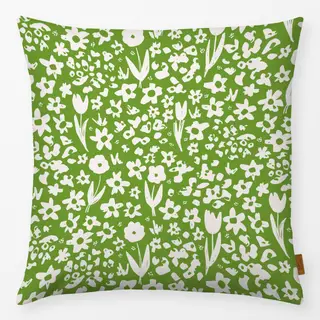 Kissen Blumen Muster Spring Grün