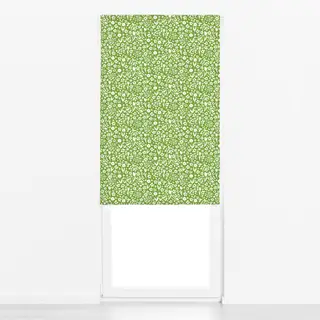 Raffrollo Blumen Muster Spring Grün