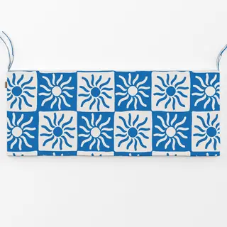 Bankauflage blue sun checkers