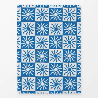 Geschirrtücher blue sun checkers
