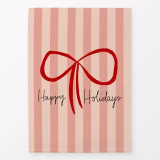 Geschirrtuch Happy Holidays Schleife