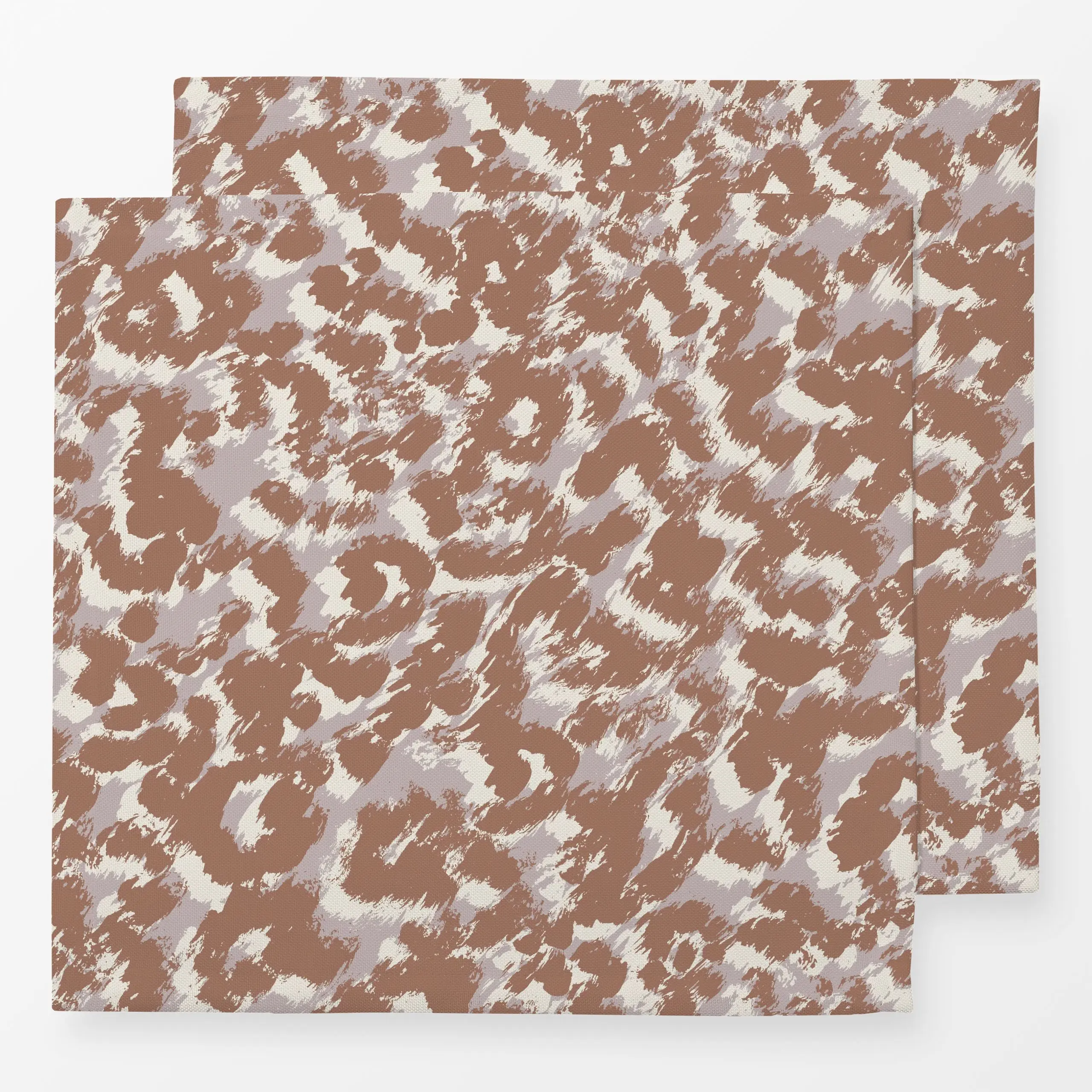 Servietten Leo Look Brush - Tiere, Symbole & Muster - von „Julia Schumacher"; Leo, Leopard, Wildkatze, Tiermuster, Tierfell,...