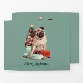 Tischset Merry Christmas From The Dog