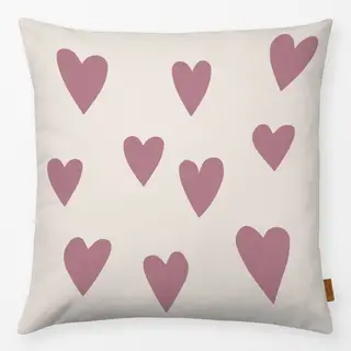 Kissen rose Herzen Cloud Dancer