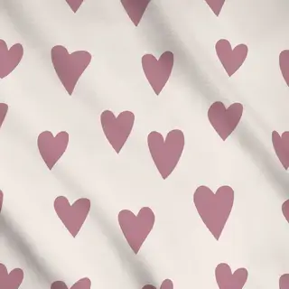 Meterware rose Herzen Cloud Dancer