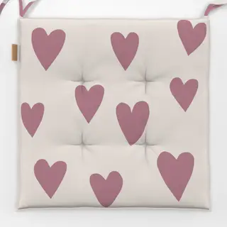 Sitzkissen rose Herzen Cloud Dancer