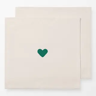 Servietten Little Heart beige