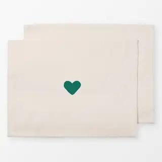 Tischset Little Heart beige