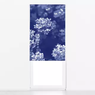 Raffrollo Botanica Bush Cyanotype