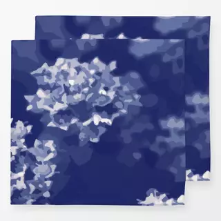 Servietten Botanica Bush Cyanotype