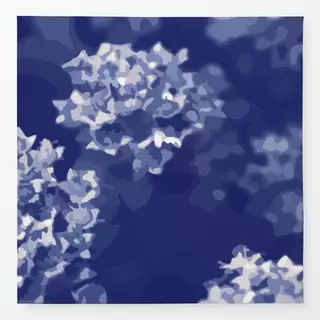 Tischdecke Botanica Bush Cyanotype