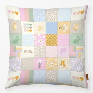Kissen Patchwork Pastel Frühling