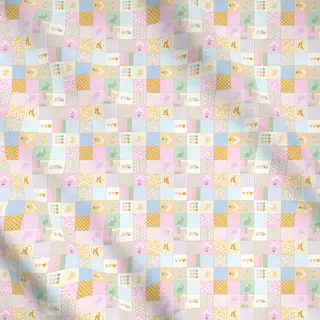 Meterware Patchwork Pastel Frühling