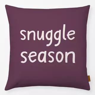 Kissen Snuggle Season Spruch Pflaume