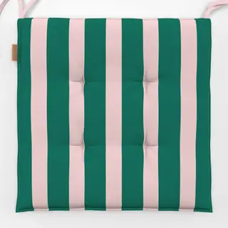Sitzkissen Emerald Blush Vertical Stripes