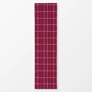 Tischläufer Karo rot pink