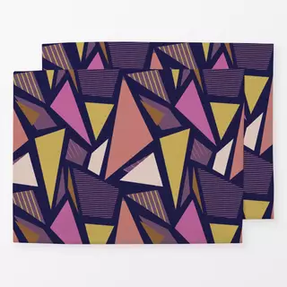 Tischset Color Blocking Triangles 2