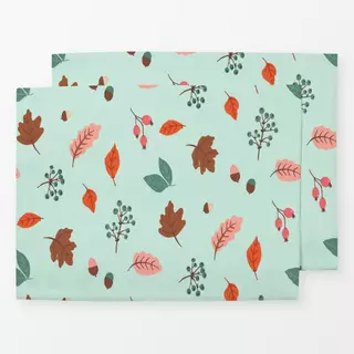 Tischset Herbst mint