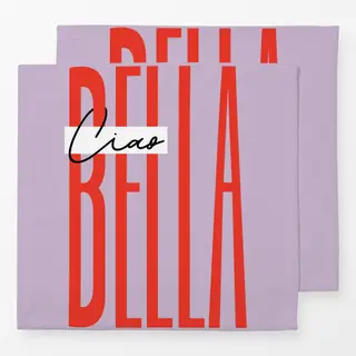 Servietten Ciao Bella Lila