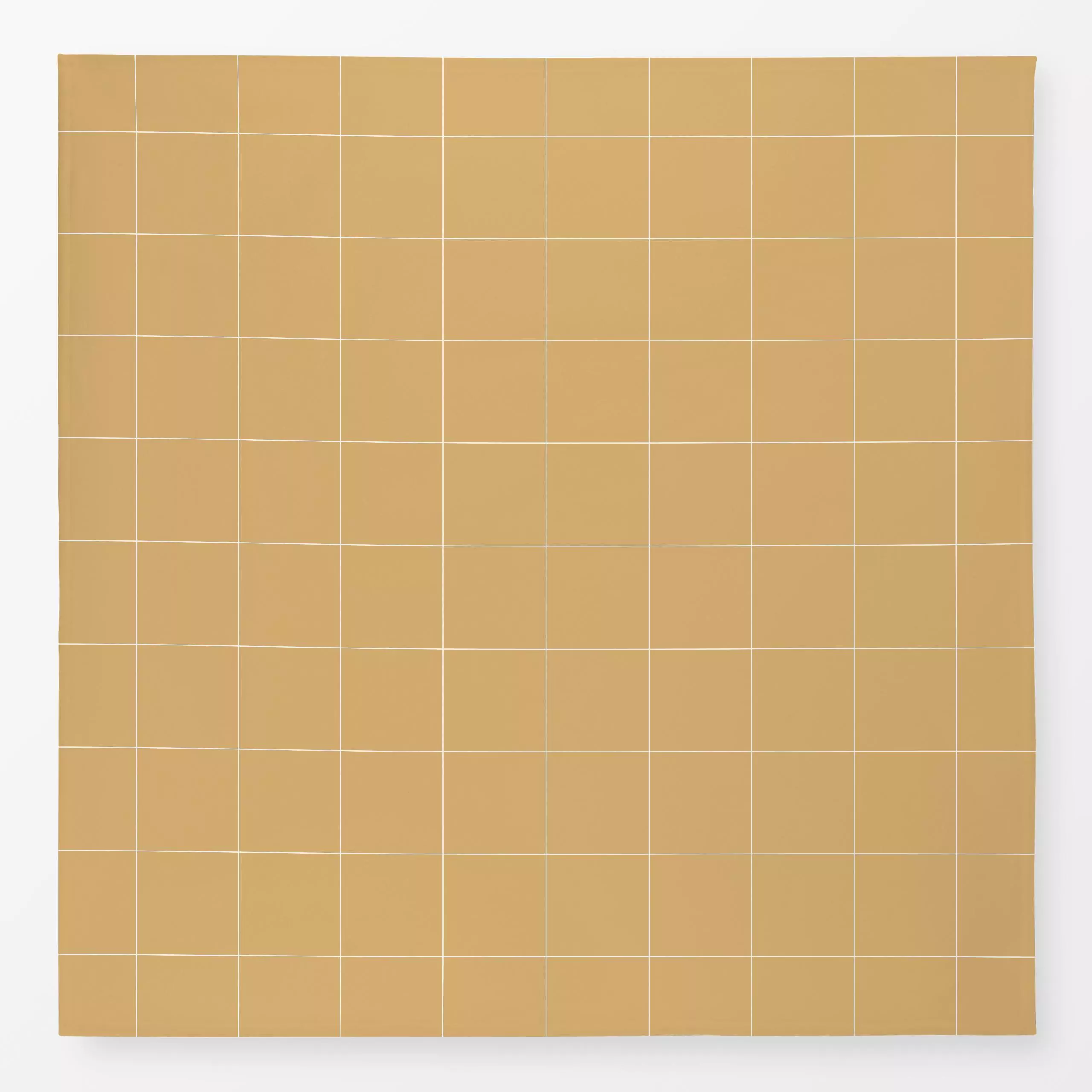 Tischdecke Minimal Squares camel, gemustert, von Karen Menzenbach