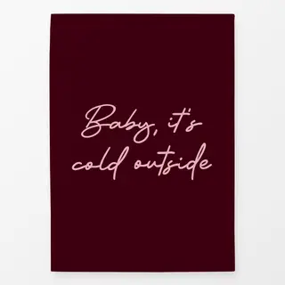 Geschirrtücher Baby It's Cold Outside berry