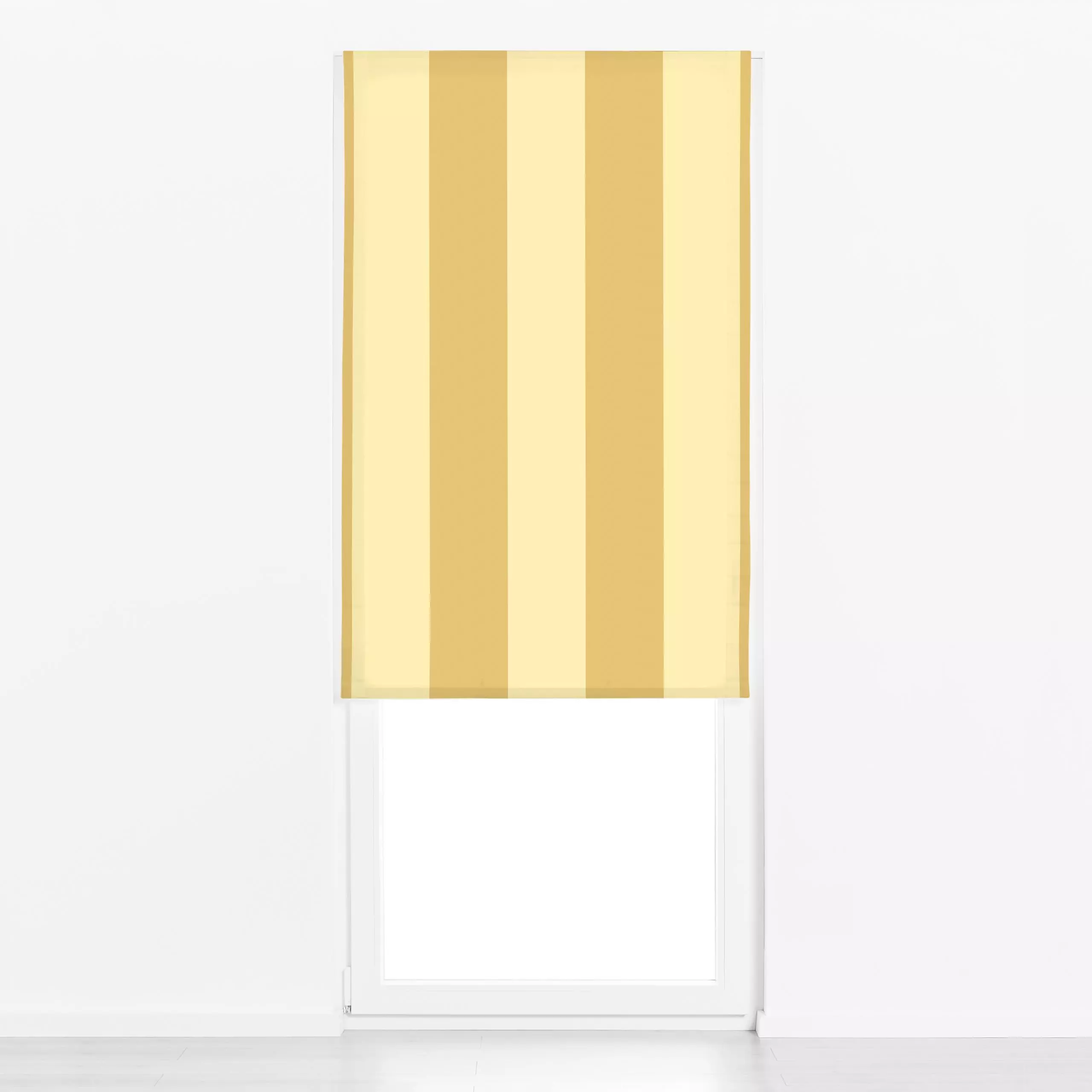 Raffrollo LINEAR Blockstreifen 2 - Symbole & Muster - von „Primus Pattern"; Streifen, Pastell, stripes, hellblau, gestreift,...
