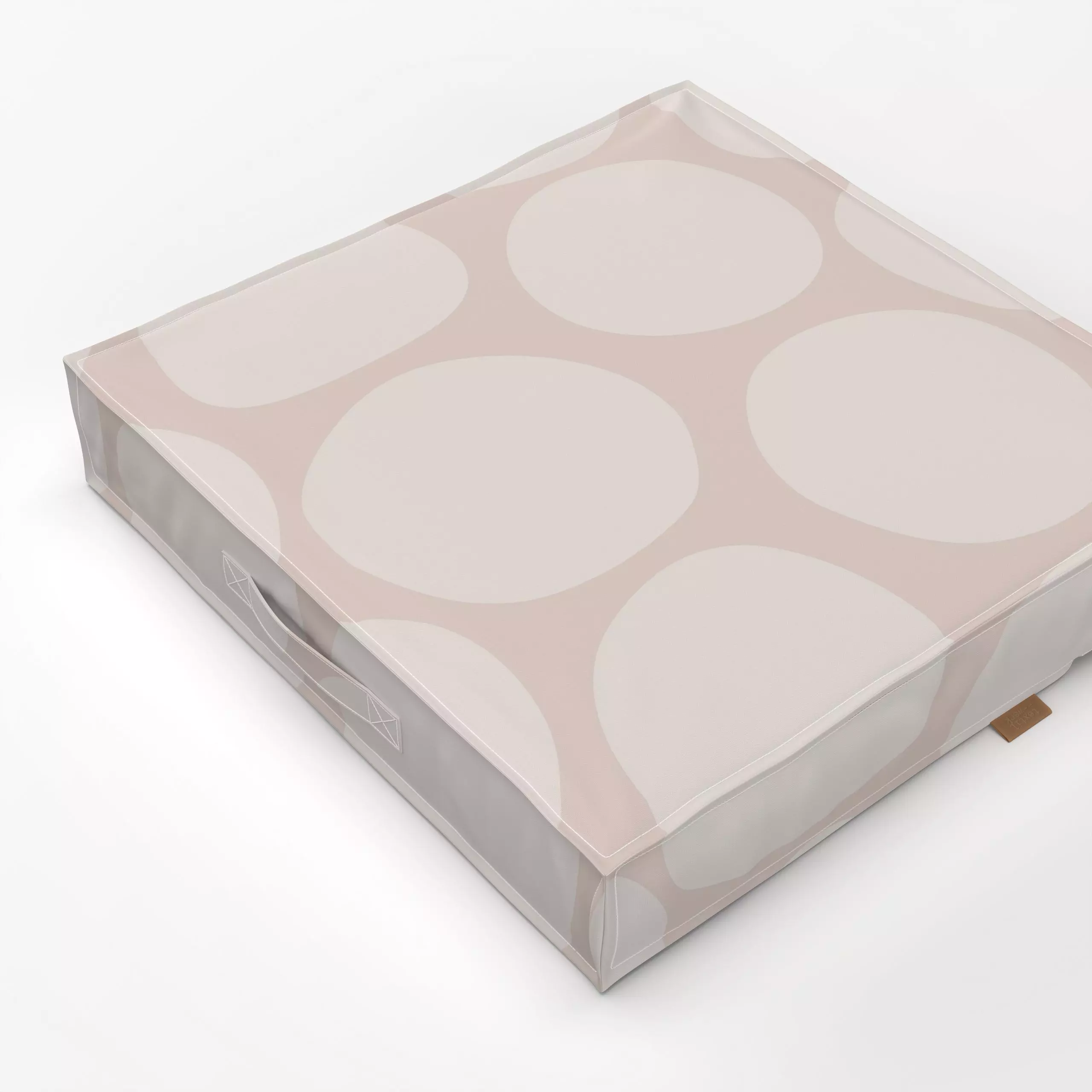 Bodenkissen Große Punkte beige - Symbole & Muster - von „Studio Kesse“; Kinder, Punkte, Dots, Kinderzimmer, bunt, gepunktet,...