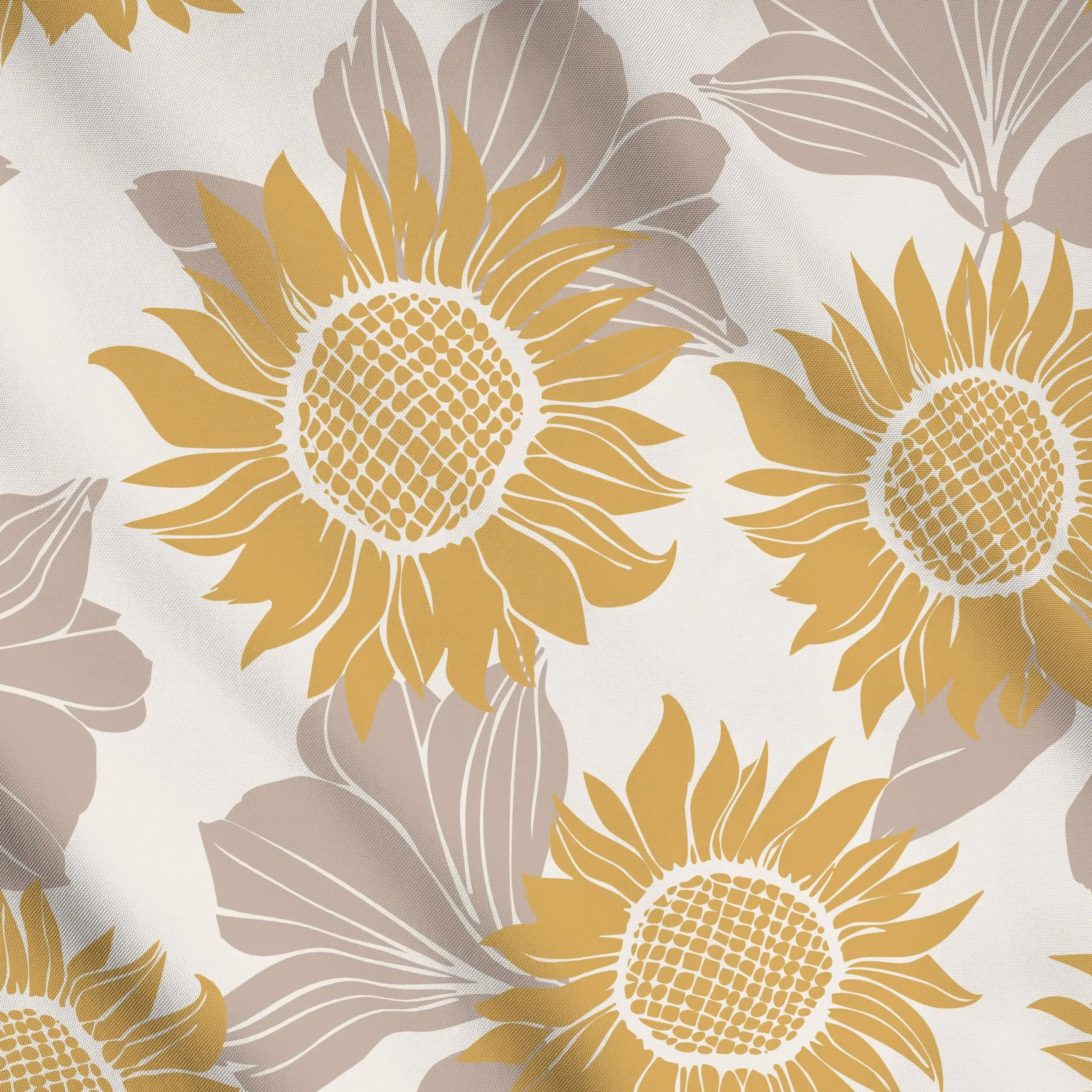 Meterware sonnenblume gelb - Blumen & Florales, Symbole & Muster - von „Sara Maria"; boho, hippie, sonnenblumen, landhaus, H...